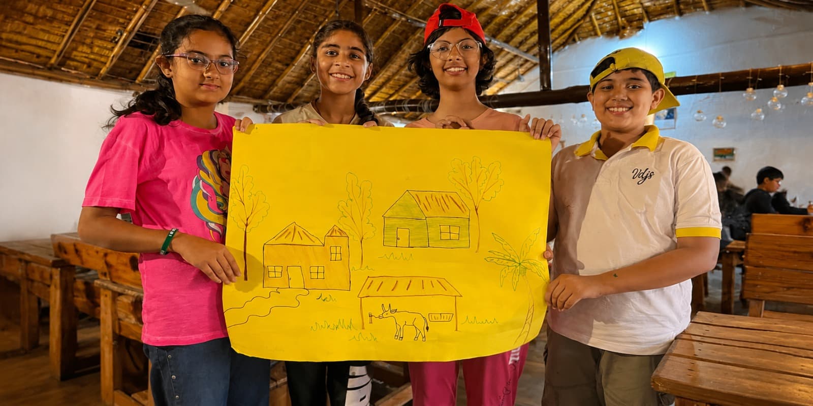 Capturing village life through observation and reflection.