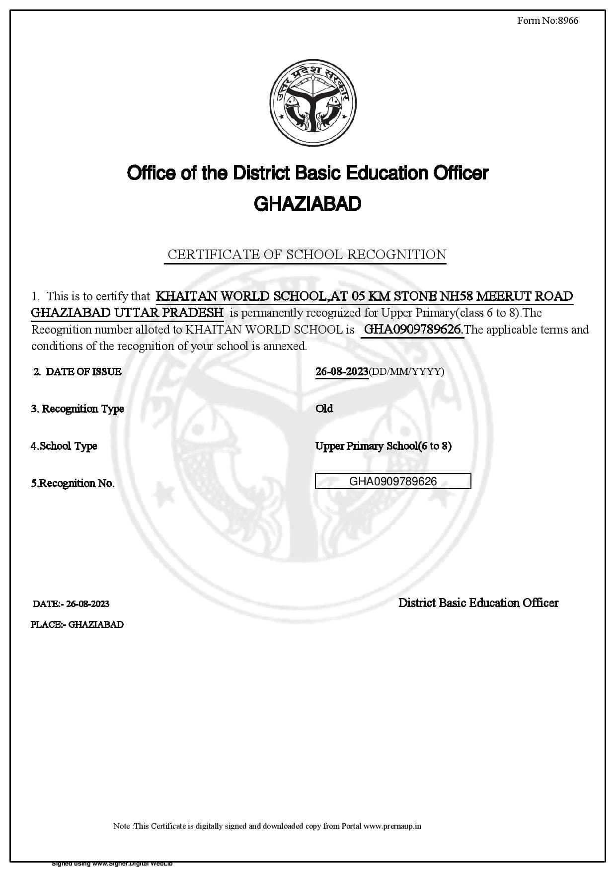 BSA / RTE Recognition — page 2 of 2