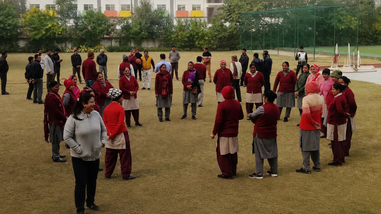 A wellbeing circle for the school's support staff.