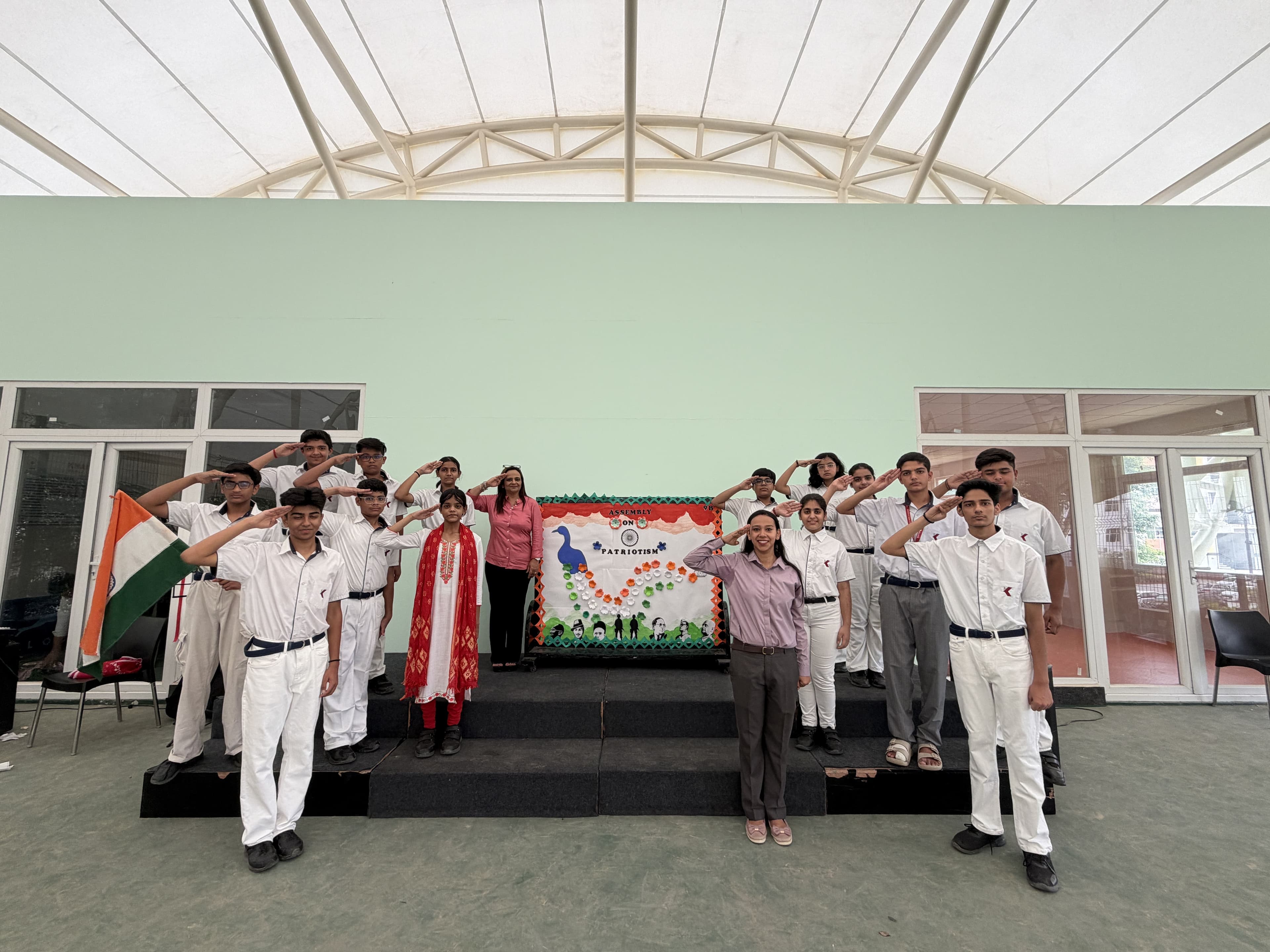 Assembly on Patriotism by Grade 9