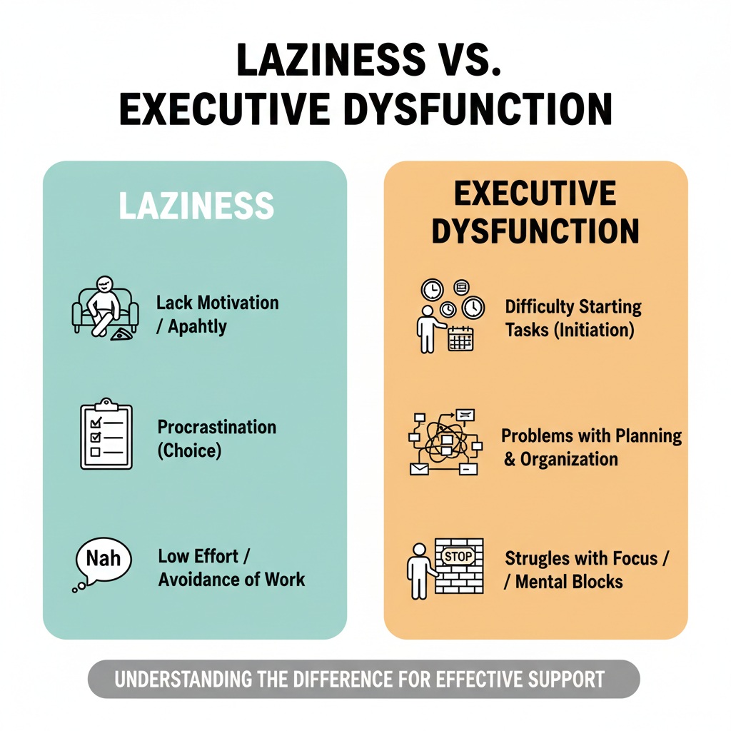 Laziness vs Executive Dysfunction How I Went From Lazy Student to a Success